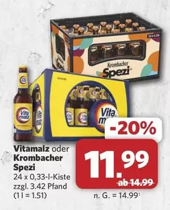Krombacher - Vitamalz oder Spezi
