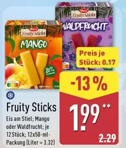 Fruity Sticks Mango oder Waldfrüchte