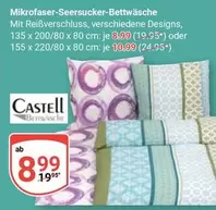 Mikrofaser-Seersucker-Bettwäsche