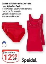 Damen-Achselhemden 2er-Pack oder -Slips 3er-Pack