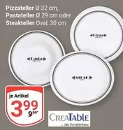 Pizzateller, Pastateller oder Steakteller