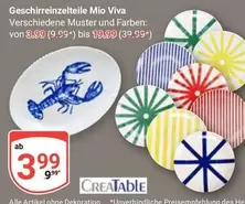 Geschirr Einzelteile Mio Viva