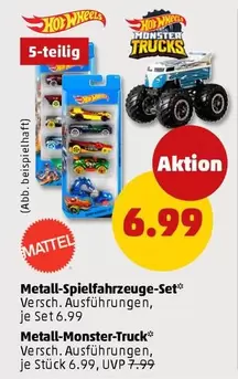 Hot Wheels - Metall-Spiel Fahrzeuge-Set / Metall-Monster-Truck