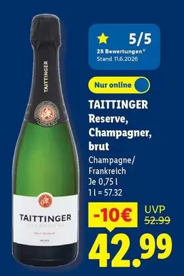 Reserve, Champagner, brut