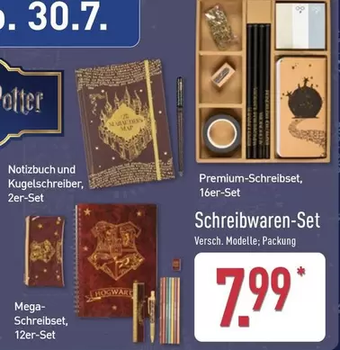 Harry Potter - Notizbuch und Kugelschreiber, 2er-Set / Premium-Schreibset, 16er-Set / Mega-Schreibset, 12er-Set