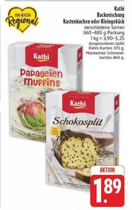 Backmischung Kasten- oder Kleinkuchen