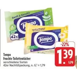 Feuchte Toilettentücher