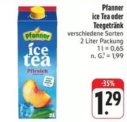 Ice Tea - Pfanner ice Tea or Teegetränk