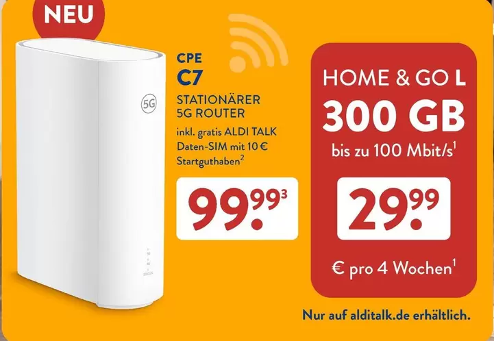Status - CPE C7 STATIONÄRER 5G ROUTER