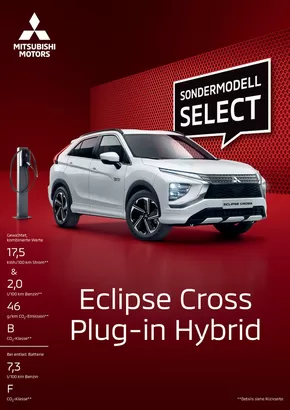 Mitsubishi Katalog in Oer-Erkenschwick | Eclipse Cross Plug-in Hybrid | 2024-08-13T00:00:00.000Z - 2025-08-13T00:00:00.000Z
