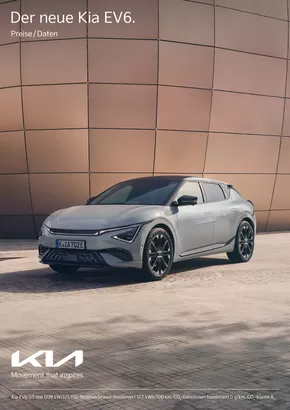 KIA Katalog in Raguhn-Jeßnitz | KIA EV6 | 2024-09-03T00:00:00.000Z - 2025-09-03T00:00:00.000Z