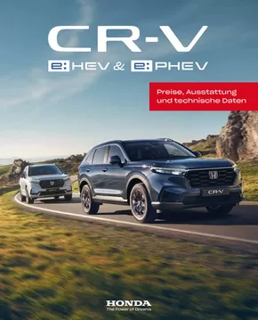 Honda Katalog in Norderstedt | Honda CR-V PREISE, AUSSTATTUNG, TECHNISCHE DATEN | 2025-03-25T00:00:00.000Z - 2026-03-25T00:00:00.000Z