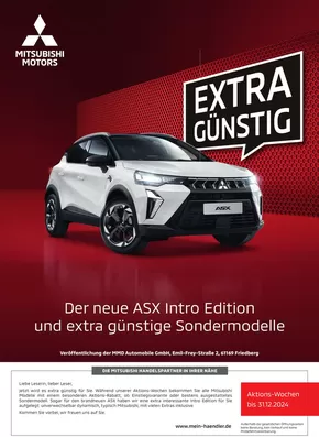 Mitsubishi Katalog in Wernigerode | Aktuelle Deals und Angebote | 2025-03-25T00:00:00.000Z - 2026-03-25T00:00:00.000Z