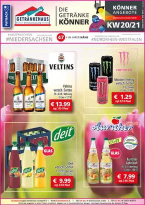 Getränkehaus Katalog in Bramsche | werbung getraenkehaus west Mai KW20 21 2025 | 2025-05-16T00:00:00.000Z - 2025-12-31T00:00:00.000Z