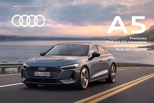 Audi Katalog in Chemnitz | preisliste a5 s5 limousine a5 s5 avant a5 e hybrid | 2025-05-23T00:00:00.000Z - 2026-05-23T00:00:00.000Z