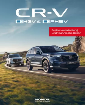 Honda Katalog in Brandenburg an der Havel | Honda CR-V PREISE, AUSSTATTUNG, TECHNISCHE DATEN | 2025-05-30T00:00:00.000Z - 2026-05-30T00:00:00.000Z