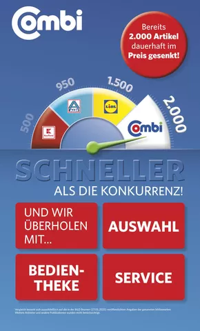 Combi Markt Katalog | SCHNELLER ALS DIE KONKUREENZ! | 2025-06-05T00:00:00.000Z - 2025-10-31T00:00:00.000Z