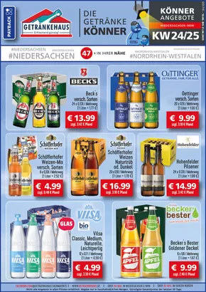 Getränkehaus Katalog in Bramsche | werbung getraenkehaus west Juni KW24 25 2025 | 2025-06-08T00:00:00.000Z - 2025-12-31T00:00:00.000Z