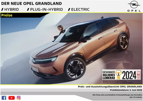Opel Katalog in Plochingen | Opel Neuer Grandland | 2025-06-12T00:00:00.000Z - 2026-06-12T00:00:00.000Z