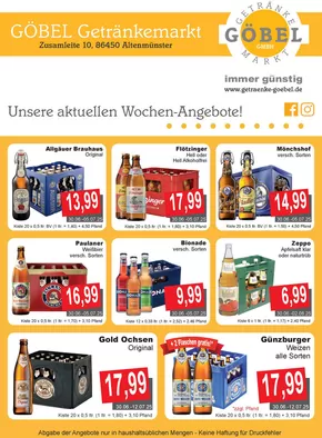 Getränke Göbel Katalog | Tolles Angebot für alle Kunden | 2025-06-30T00:00:00.000Z - 2025-08-02T00:00:00.000Z