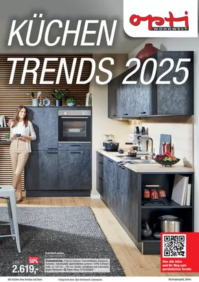 Opti Wohnwelt Katalog in Karlsruhe | Küchentrends 2025 | 2025-06-30T00:00:00.000Z - 2025-07-31T00:00:00.000Z