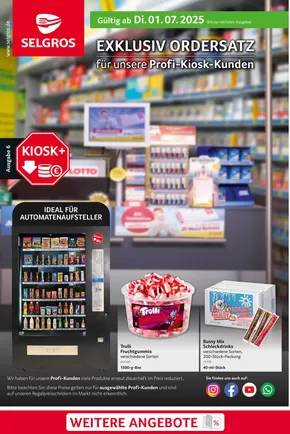 Selgros Katalog in Stuttgart | Ordersatz | 2025-07-01T00:00:00.000Z - 2025-08-30T00:00:00.000Z