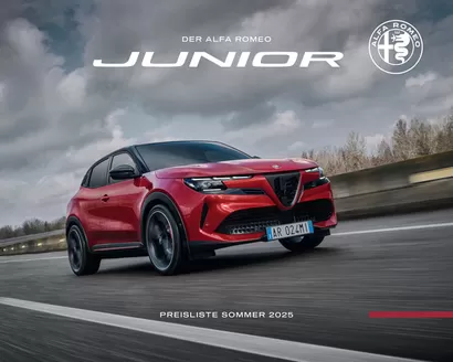 Alfa Romeo Katalog | Alfa Romeo Junior | 2025-07-02T00:00:00.000Z - 2026-07-02T00:00:00.000Z