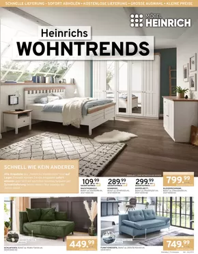 Möbel Heinrich Katalog | Angebote für Schnäppchenjäger | 2025-07-02T00:00:00.000Z - 2025-07-29T00:00:00.000Z