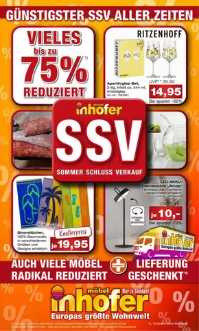 Möbel Inhofer Katalog in Kiel | Sommer Schluss Verkauf | 2025-07-04T00:00:00.000Z - 2025-07-19T00:00:00.000Z
