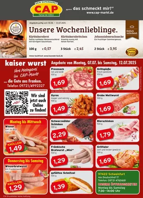 CAP Markt Katalog | Exklusive Schnäppchen | 2025-07-07T00:00:00.000Z - 2025-07-12T00:00:00.000Z