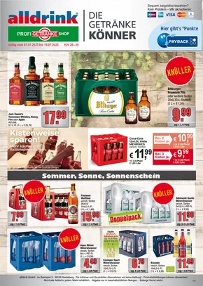 alldrink Katalog | Unsere besten Schnäppchen | 2025-07-06T00:00:00.000Z - 2025-07-19T00:00:00.000Z