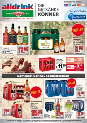 alldrink Katalog | Rabatte und Aktionen | 2025-07-06T00:00:00.000Z - 2025-07-19T00:00:00.000Z