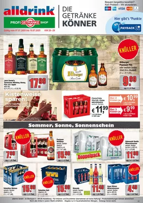 alldrink Katalog | Exklusive Deals und Schnäppchen | 2025-07-06T00:00:00.000Z - 2025-07-19T00:00:00.000Z