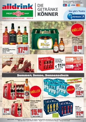 alldrink Katalog | Aktuelle Deals und Angebote | 2025-07-06T00:00:00.000Z - 2025-07-19T00:00:00.000Z
