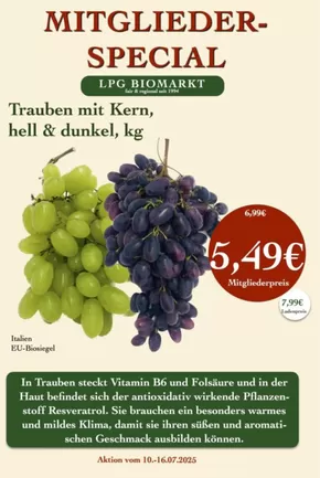 LPG Biomarkt Katalog | Mitgliederspecial | 2025-07-10T00:00:00.000Z - 2025-07-16T00:00:00.000Z
