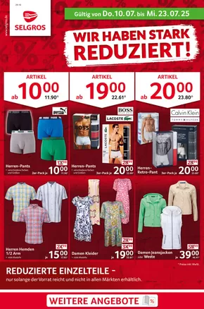 Selgros Katalog in Stuttgart | Reduziert | 2025-07-10T00:00:00.000Z - 2025-07-23T00:00:00.000Z