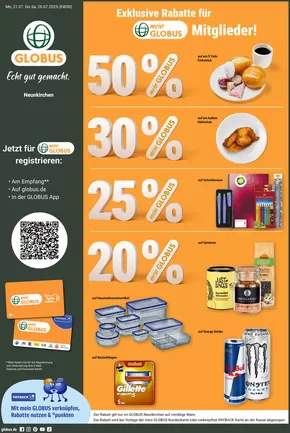 Globus Katalog in Zweibrücken | Jetzt sparen mit unseren Deals | 2025-07-21T00:00:00.000Z - 2025-07-26T00:00:00.000Z