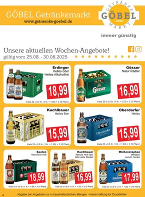 Getränke Göbel flugblatt