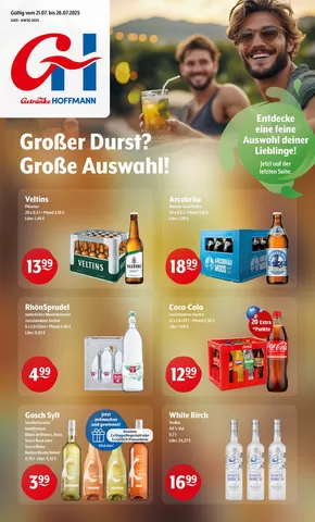 Getränke Hoffmann Katalog in Iserlohn | Getränke Hoffmann flugblatt | 2025-07-21T00:00:00.000Z - 2025-07-26T00:00:00.000Z
