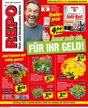 Repo Markt Katalog | Angebote für Schnäppchenjäger | 2025-07-21T00:00:00.000Z - 2025-07-26T00:00:00.000Z