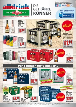 Profi Getränke Katalog in Norderstedt | Rabatte und Aktionen | 2025-07-20T00:00:00.000Z - 2025-08-02T00:00:00.000Z