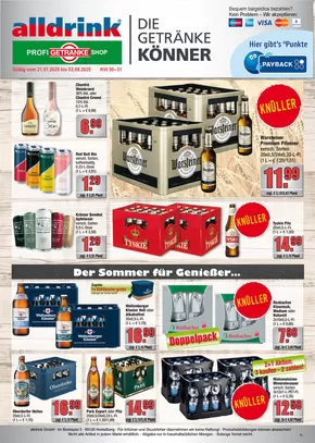 Profi Getränke Katalog in Herzogenrath | Unsere besten Deals für Sie | 2025-07-20T00:00:00.000Z - 2025-08-02T00:00:00.000Z