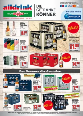 Profi Getränke Katalog in Delbrück | Top-Deals für alle Kunden | 2025-07-20T00:00:00.000Z - 2025-08-02T00:00:00.000Z
