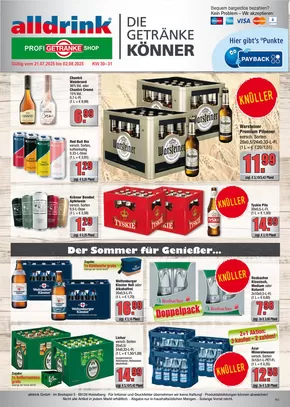 alldrink Katalog in Karlsruhe | Unsere besten Angebote für Sie | 2025-07-20T00:00:00.000Z - 2025-08-02T00:00:00.000Z