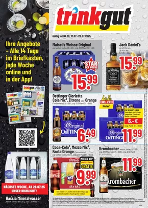 trinkgut Katalog | Rabatte und Aktionen | 2025-07-21T00:00:00.000Z - 2025-07-26T00:00:00.000Z