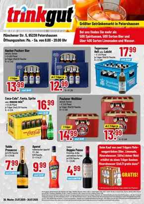 trinkgut Katalog | Tolles Angebot für alle Kunden | 2025-07-21T00:00:00.000Z - 2025-07-26T00:00:00.000Z