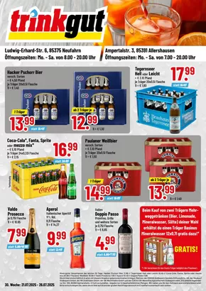 trinkgut Katalog | Tolles Angebot für Schnäppchenjäger | 2025-07-21T00:00:00.000Z - 2025-07-26T00:00:00.000Z