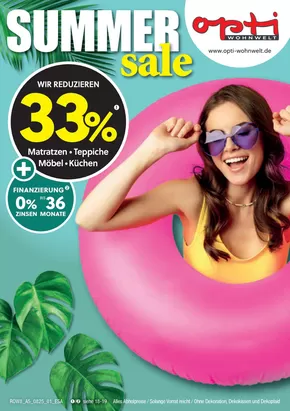 Opti Wohnwelt Katalog in Karlsruhe | Tolle Rabatte auf ausgewählte Produkte | 2025-07-25T00:00:00.000Z - 2025-08-23T00:00:00.000Z