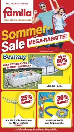 famila Nordwest Katalog in Bad Salzuflen | Top-Angebote für Sparfüchse | 2025-07-27T00:00:00.000Z - 2025-08-02T00:00:00.000Z