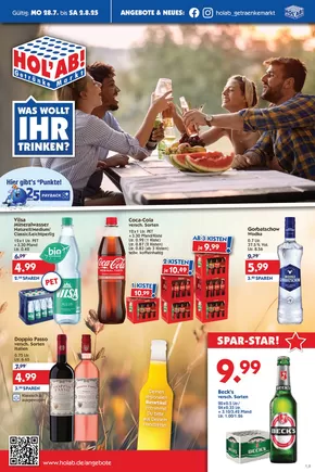 Aktueller Prostpekt Hol'ab Getränkemarkt